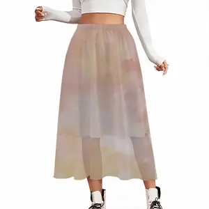 On Barren Paths Chiffon Skirt