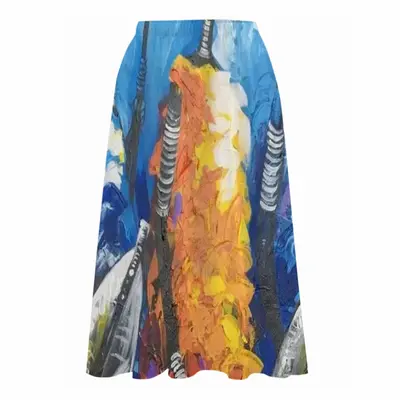 Massai Queen And Warriors Chiffon Skirt