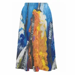 Massai Queen And Warriors Chiffon Skirt