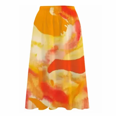 Sol Aurum Silver Sun Chiffon Skirt