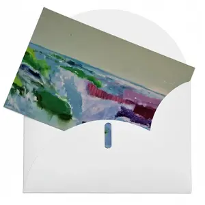 Water Falling Greeting Card