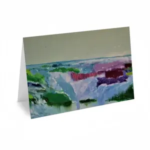 Water Falling Greeting Card