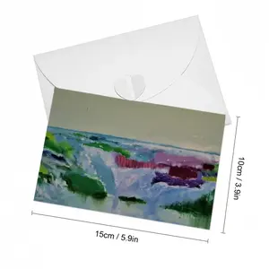 Water Falling Greeting Card