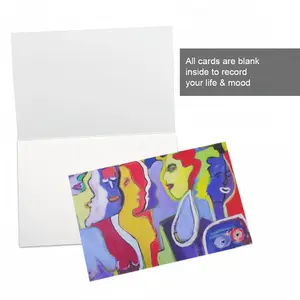 Woman Talk Greeting Card