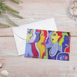 Woman Talk Greeting Card