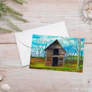 Barn By The Side Of The Road Greeting Card