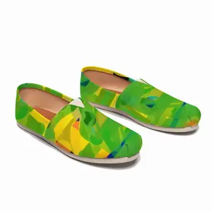 Men Yellow Green Flat Shoes