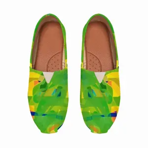 Men Yellow Green Flat Shoes