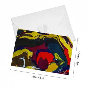 Running In Paint Greeting Card