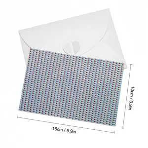 Caput Mortuum Light Blue Greeting Card