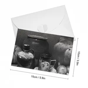 Still Life With Ceramics Greeting Card