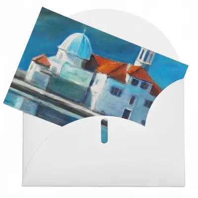 Monastery On The Island Greeting Card