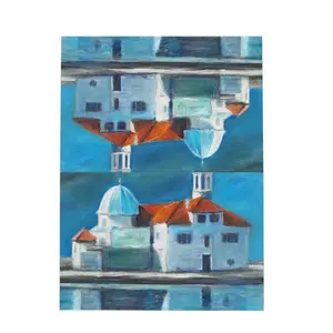 Monastery On The Island Greeting Card