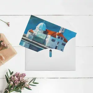 Monastery On The Island Greeting Card