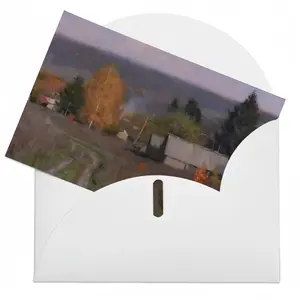 Autumn Village Nikolaevka Greeting Card