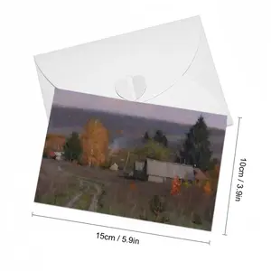 Autumn Village Nikolaevka Greeting Card