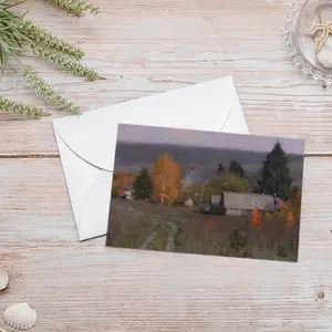 Autumn Village Nikolaevka Greeting Card