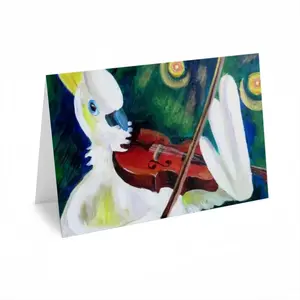 Cockatoo Plays Violin Greeting Card