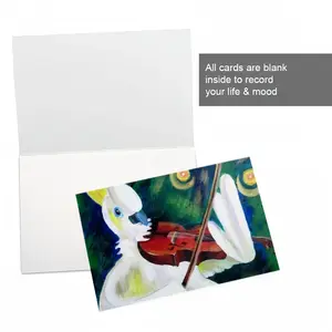 Cockatoo Plays Violin Greeting Card