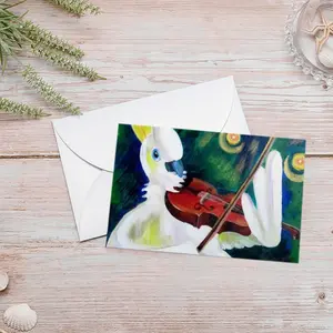 Cockatoo Plays Violin Greeting Card