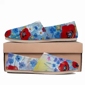 Men Three Poppies Flat Shoes