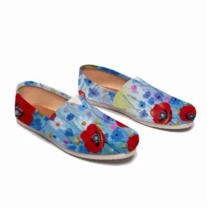 Men Three Poppies Flat Shoes