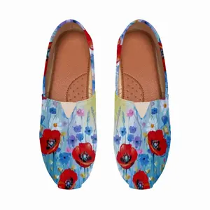 Men Three Poppies Flat Shoes