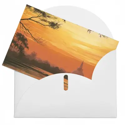 Setting Sun Of Tranquility Greeting Card