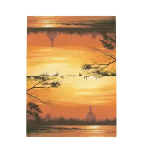 Setting Sun Of Tranquility Greeting Card