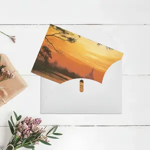 Setting Sun Of Tranquility Greeting Card