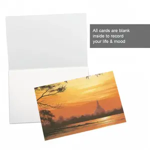 Setting Sun Of Tranquility Greeting Card