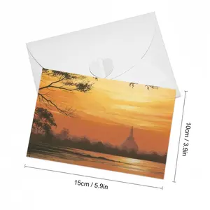 Setting Sun Of Tranquility Greeting Card