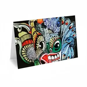 Two-Faced Demon Greeting Card