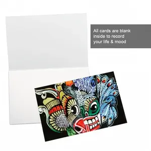 Two-Faced Demon Greeting Card