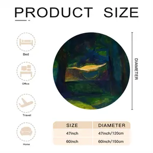 Beautiful Landscape Flannel Blanket (Round)