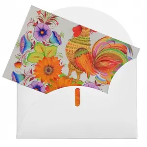 Sunny Rooster Greeting Card