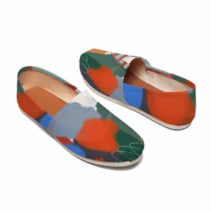 Men Modern Extra Large Orange Flat Shoes