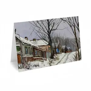 Traditional Russian Village Greeting Card