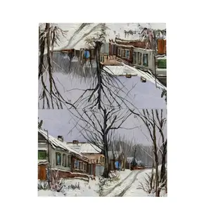 Traditional Russian Village Greeting Card