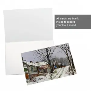 Traditional Russian Village Greeting Card