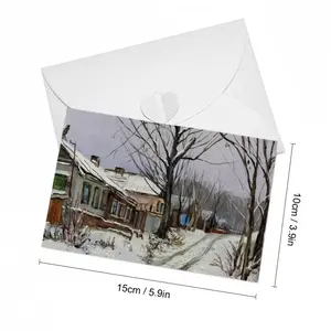 Traditional Russian Village Greeting Card