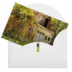 Old House Garden Greeting Card