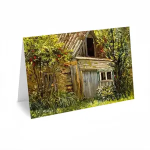 Old House Garden Greeting Card