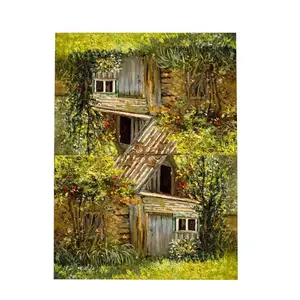 Old House Garden Greeting Card