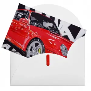 Porsche Turbo Red Greeting Card