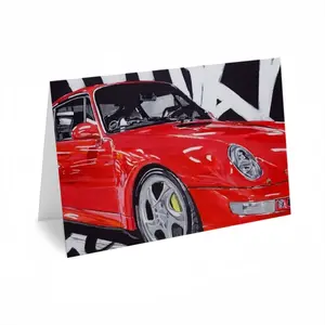 Porsche Turbo Red Greeting Card