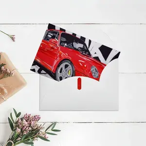 Porsche Turbo Red Greeting Card