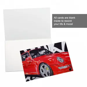 Porsche Turbo Red Greeting Card