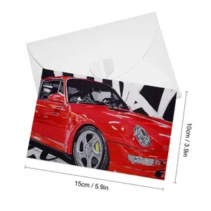 Porsche Turbo Red Greeting Card