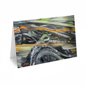 Lamborghini Huracan Crash Greeting Card